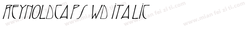 ReynoldCaps Wd Italic字体转换